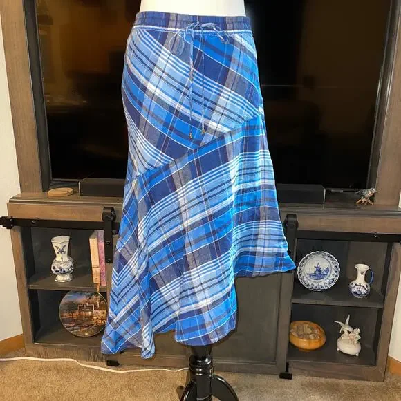 Ralph Lauren Linen Asymmetrical Skirt SZ 14 NWT!! - Picture 2 of 7